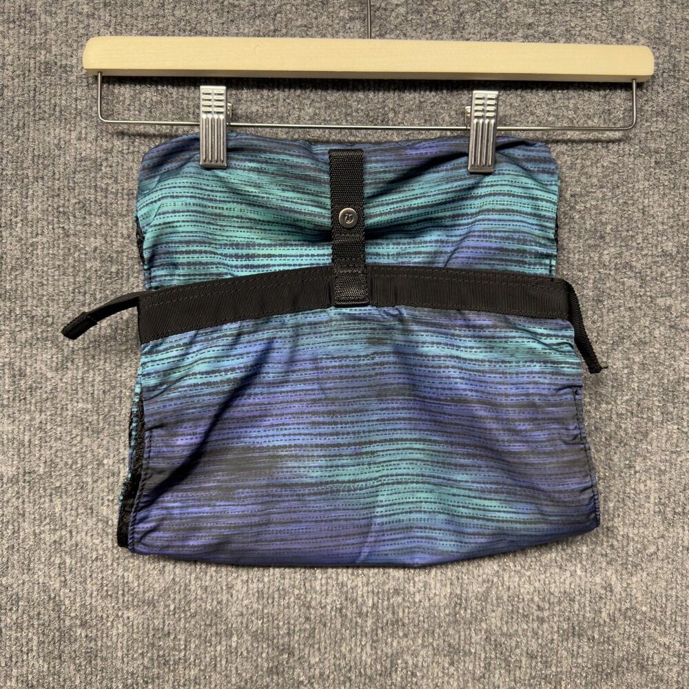 Lululemon Sweaty Or Not Kit Travel Wet Bag Pouch Teal Camo Gym Yoga Pilaties